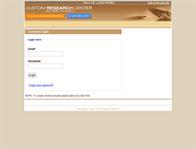Tablet Screenshot of customer.customresearchcenter.com