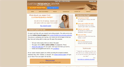 Desktop Screenshot of customresearchcenter.com