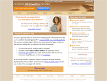 Tablet Screenshot of customresearchcenter.com